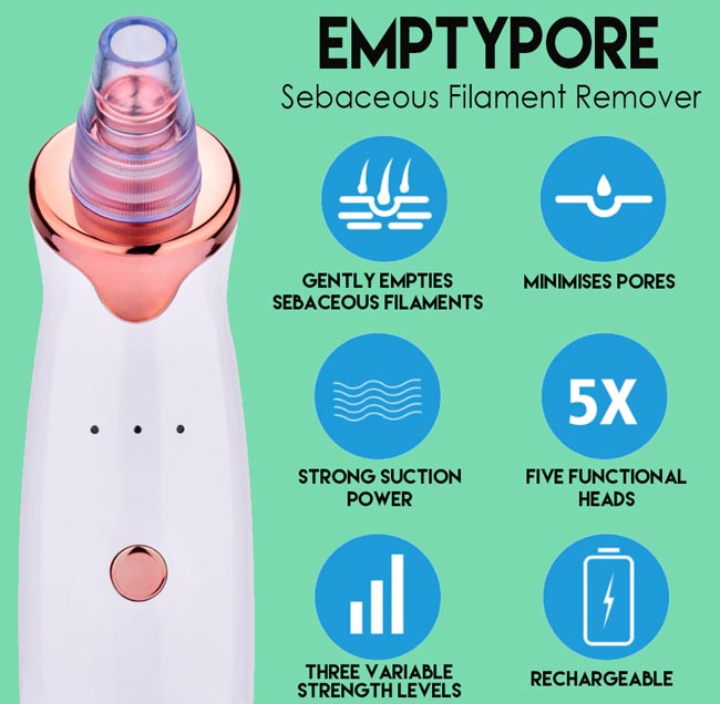 EmptyPore™ Sebaceous Filament Removal Machine