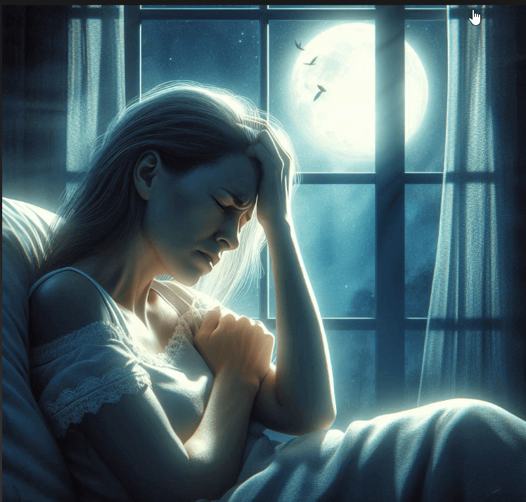 Someone who can't sleep because of cervicogenic headaches